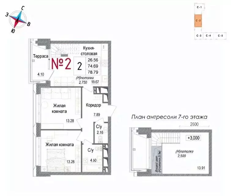 2-к кв. Московская область, Наро-Фоминск ул. Володарского, 10 (78.9 м) - Фото 0