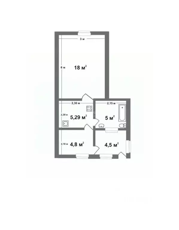 1-к кв. Владимирская область, Владимир ул. Бородина, 33 (32.0 м) - Фото 2