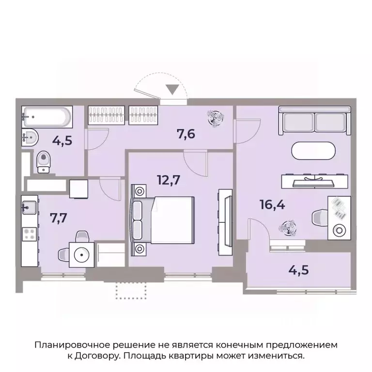 2-к кв. Москва Автозаводская ул., 23С120 (54.0 м) - Фото 0