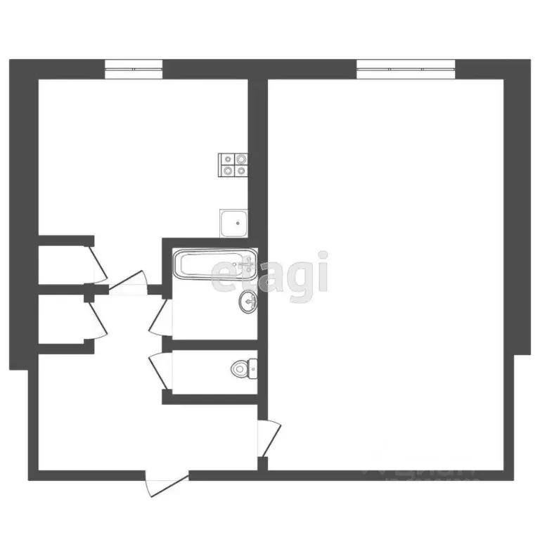 1-к кв. Мордовия, Саранск ул. Лихачева, 31 (33.0 м) - Фото 0