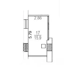 Студия Москва ул. Орджоникидзе, 5К2 (15.9 м) - Фото 0