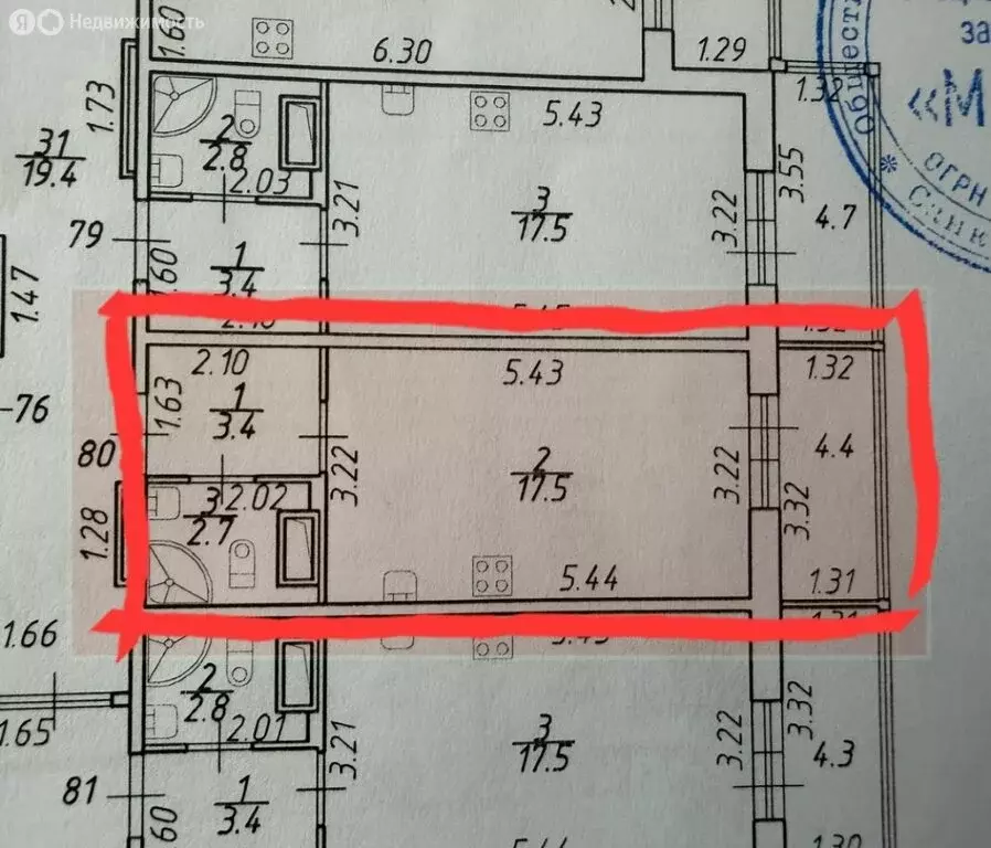 Квартира-студия: Санкт-Петербург, проспект Авиаконструкторов, 63 (23.6 ... - Фото 1