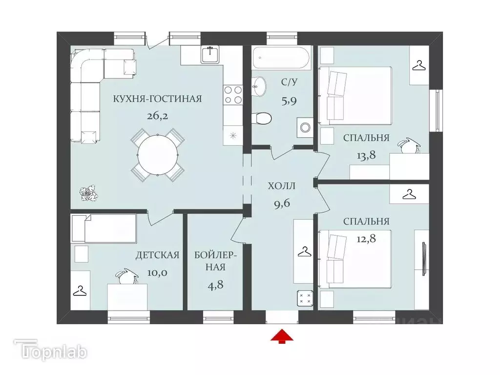 Дом в Волгоградская область, Краснослободск Среднеахтубинский район, ... - Фото 2