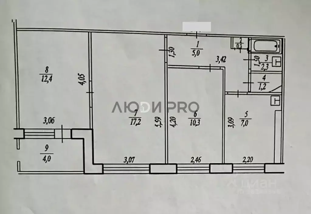3-к кв. Башкортостан, Уфа бул. Тухвата Янаби, 67 (55.7 м) - Фото 2