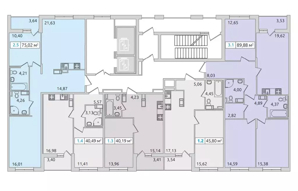 3-к кв. Санкт-Петербург Белоостровская ул., 10к2 (87.0 м) - Фото 1