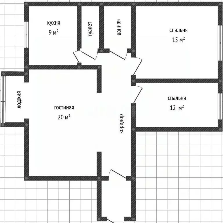 3-к кв. Адыгея, Майкоп ул. 12 Марта, 142 (70.3 м) - Фото 1