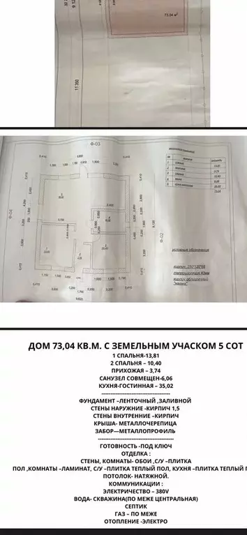 Дом 73,4 м на участке 5 сот. - Фото 0