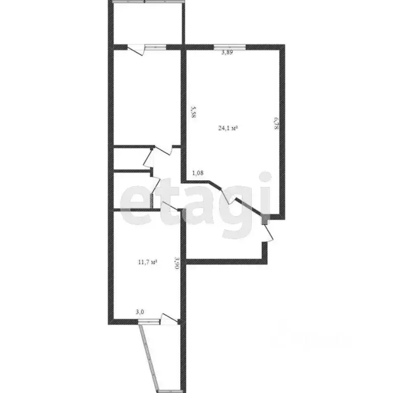 2-к кв. Ханты-Мансийский АО, Сургут Югорская ул., 40 (63.0 м) - Фото 1