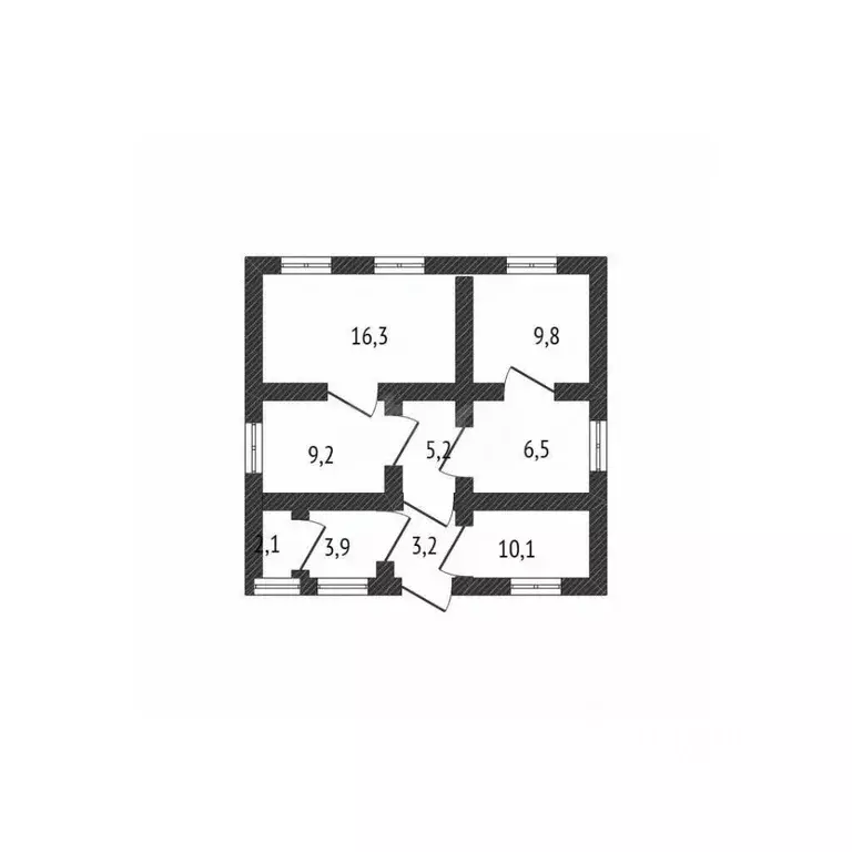 Дом в Белгородская область, Вейделевский район, с. Большие Липяги ул. ... - Фото 1