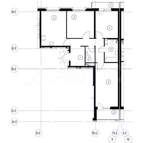 3-к. квартира, 86,5м, 4/9эт. - Фото 1