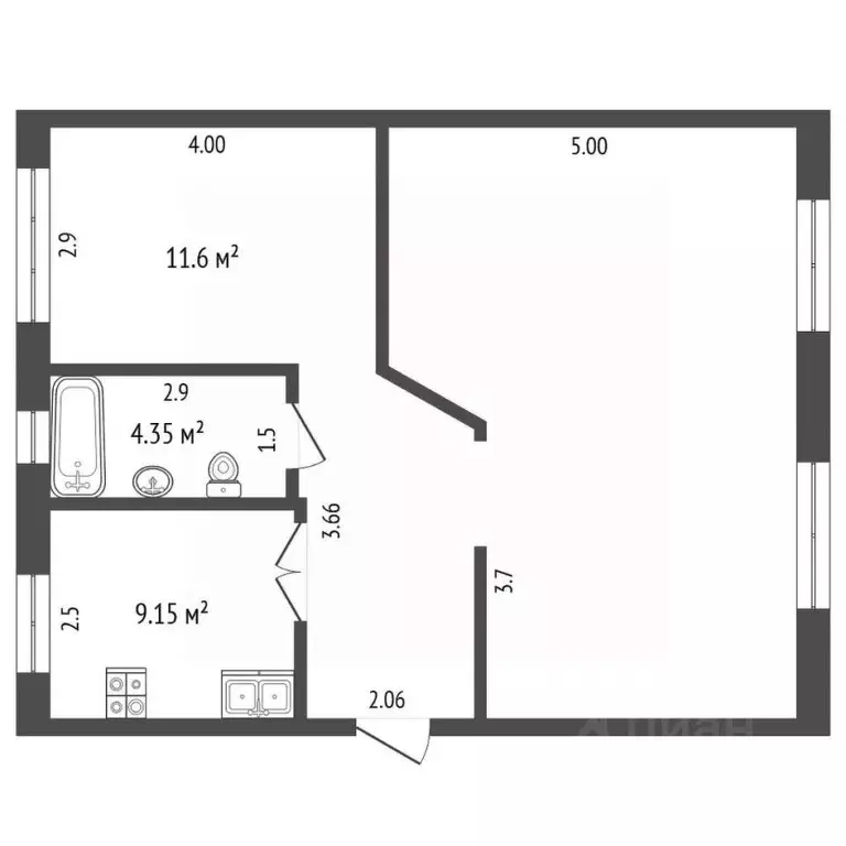 3-к кв. Самарская область, Самара Ново-Садовая ул., 8/2 (65.0 м) - Фото 2