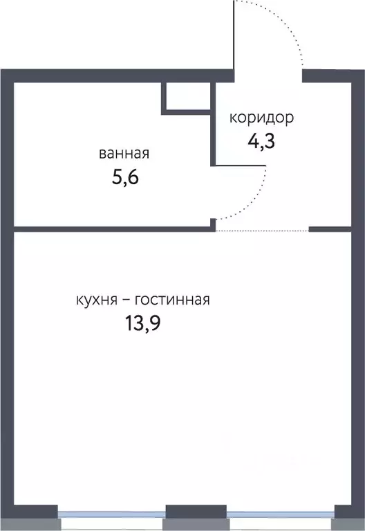 Студия Москва Сиреневый парк жилой комплекс (29.8 м) - Фото 0