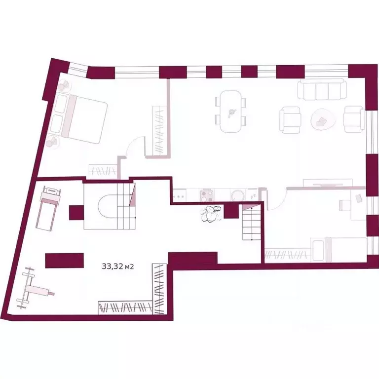 2-к кв. Тюменская область, Тюмень ул. Герцена, 33 (154.41 м) - Фото 1