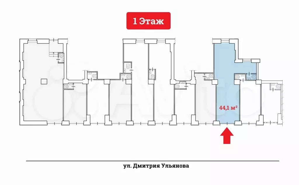 Продажа Торгового помещения - 44,1 м - Фото 0