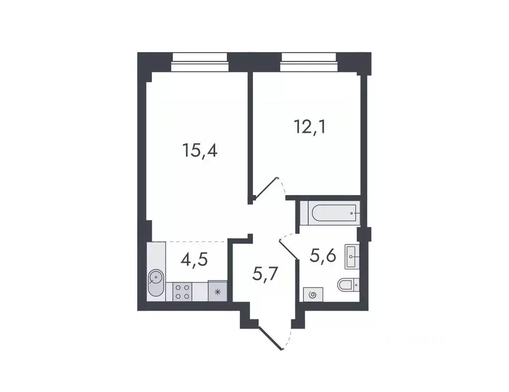 2-к кв. Кировская область, Киров ул. Чистопрудненская, 13 (43.3 м) - Фото 0