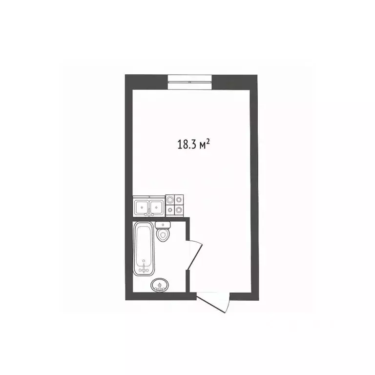 Комната Удмуртия, Ижевск Удмуртская ул., 233 (18.3 м) - Фото 2