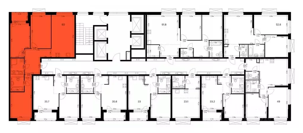3-к кв. Татарстан, Казань Сиберово жилой комплекс, 1 (80.0 м) - Фото 1