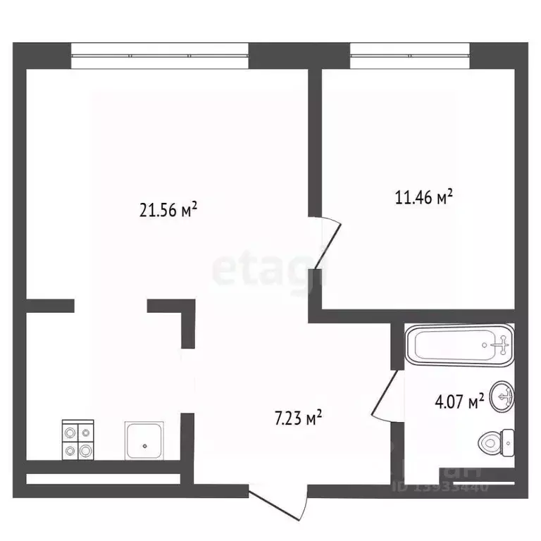 1-к кв. Тюменская область, Тюмень Рощино мкр, ул. Александра ... - Фото 1