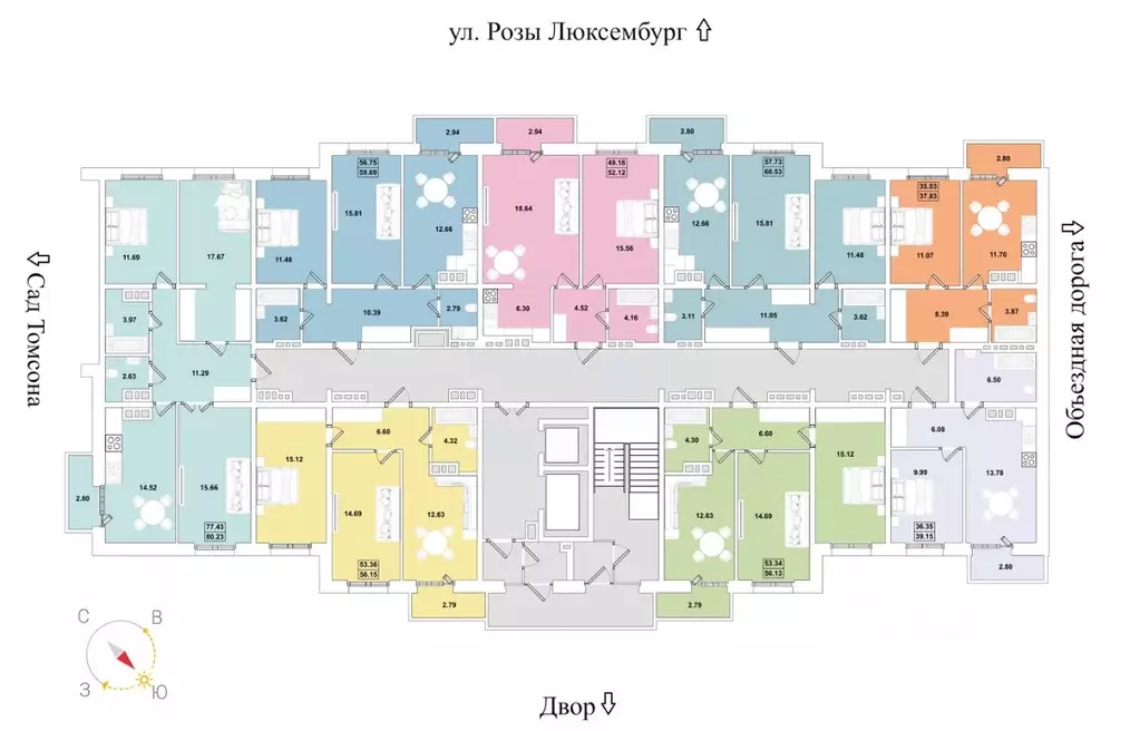 2-к кв. Иркутская область, Иркутск Ново-Ленино мкр,  (56.15 м) - Фото 2