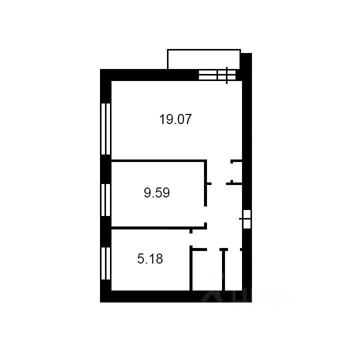 2-к кв. Санкт-Петербург ул. Карпинского, 12 (48.0 м) - Фото 2
