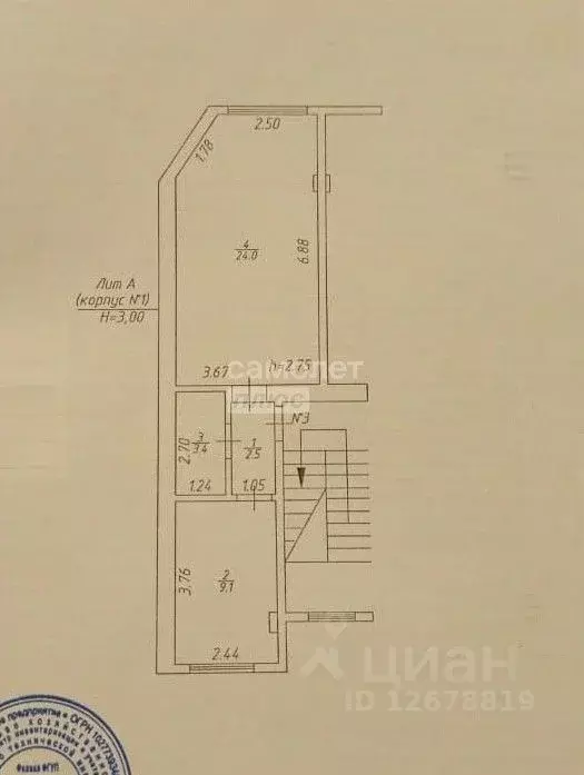 2-к кв. Краснодарский край, Сочи Донская мкр, ул. Чехова, 33/1 (39.0 ... - Фото 2