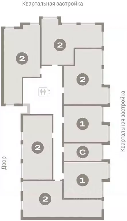 2-к кв. Тюменская область, Тюмень Мысовская ул., 26к1 (76.31 м) - Фото 1