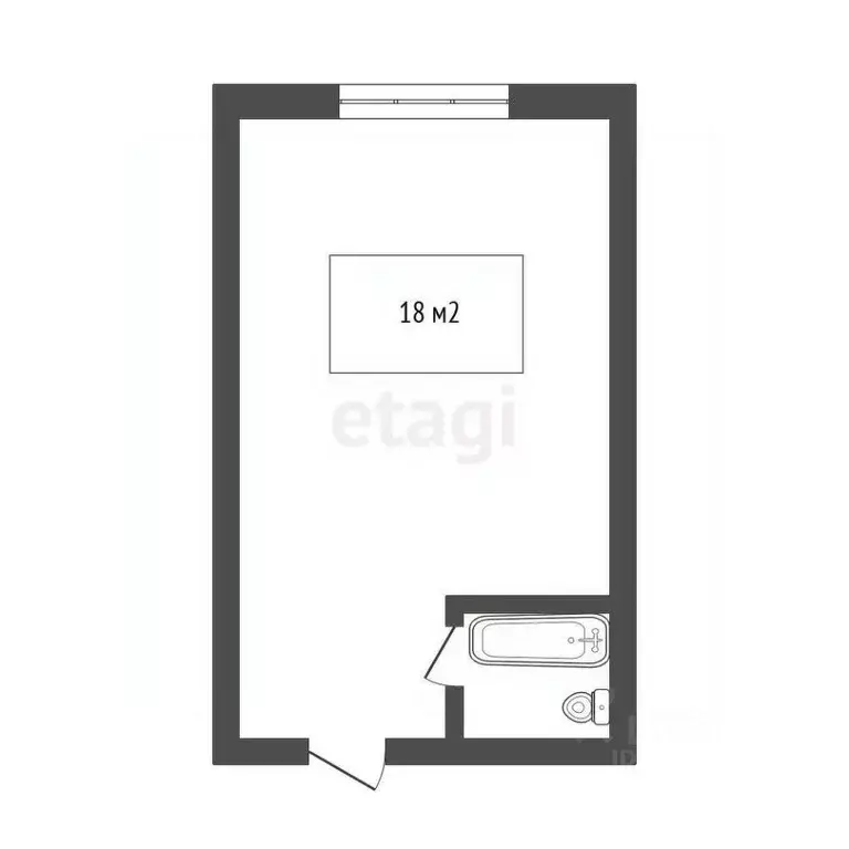 Студия Томская область, Томск просп. Фрунзе, 126 (18.0 м) - Фото 1