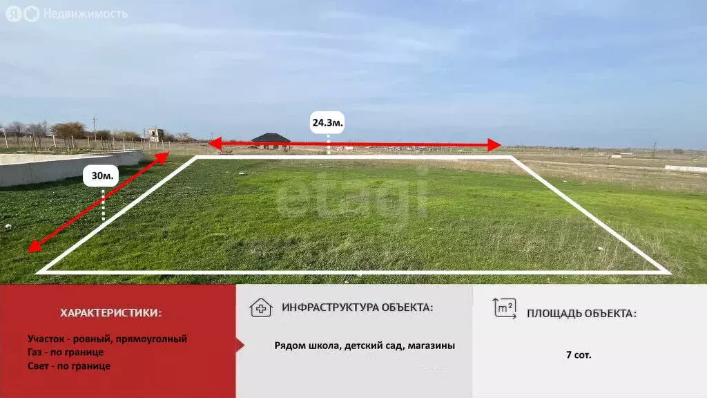 Участок в Мирное, улица Бекира Османова (7.28 м) - Фото 2