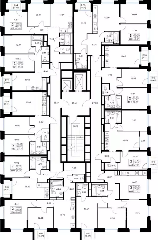3-к кв. Мурманская область, Мурманск Долина Уюта тер.,  (64.43 м) - Фото 2