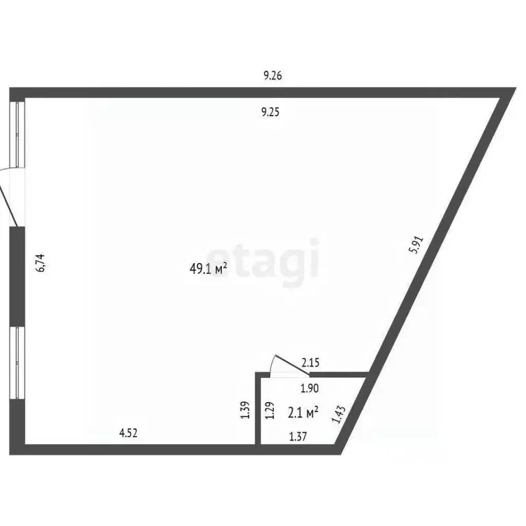 Торговая площадь в Мордовия, Рузаевка ул. Калинина, 35 (52 м) - Фото 0