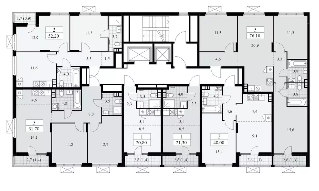 3-к кв. Москва Деснаречье жилой комплекс (75.4 м) - Фото 1