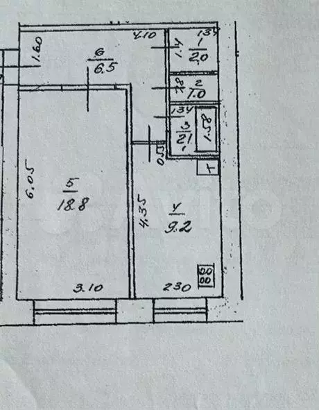 1-к. квартира, 39,6 м, 1/9 эт. - Фото 0