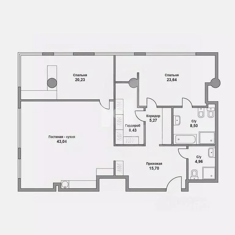 3-к кв. Москва Большая Грузинская ул., 69 (131.0 м) - Фото 2