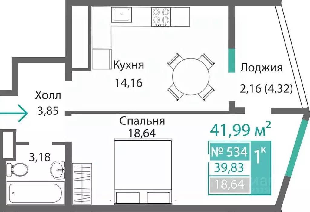 1-к кв. Крым, Симферополь Крымская роза мкр, Подсолнух жилой комплекс ... - Фото 0