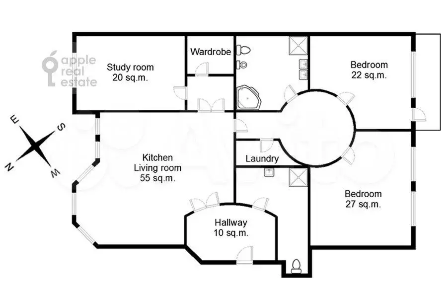 4-к. квартира, 180 м, 2/8 эт. - Фото 0