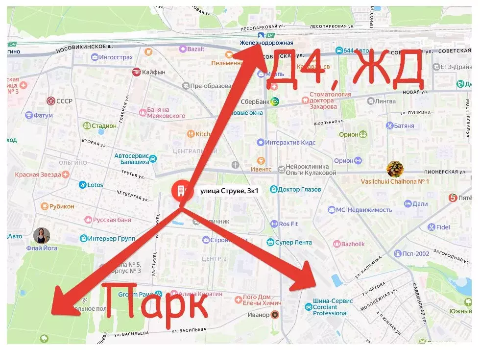 1-к кв. Московская область, Балашиха Железнодорожный мкр, ул. Струве, ... - Фото 2
