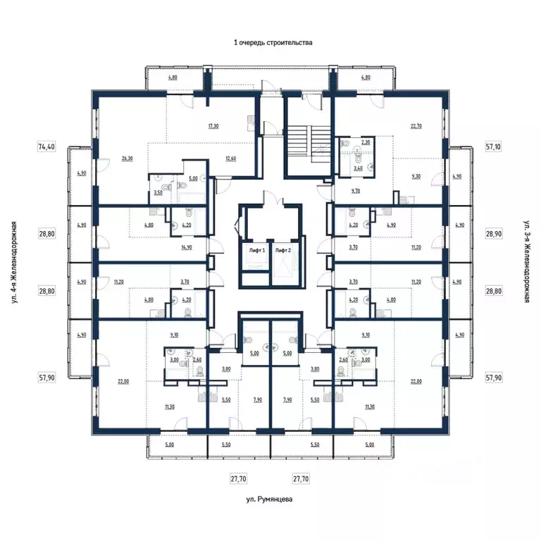 2-к кв. Иркутская область, Иркутск ул. Румянцева, 40 (57.9 м) - Фото 2