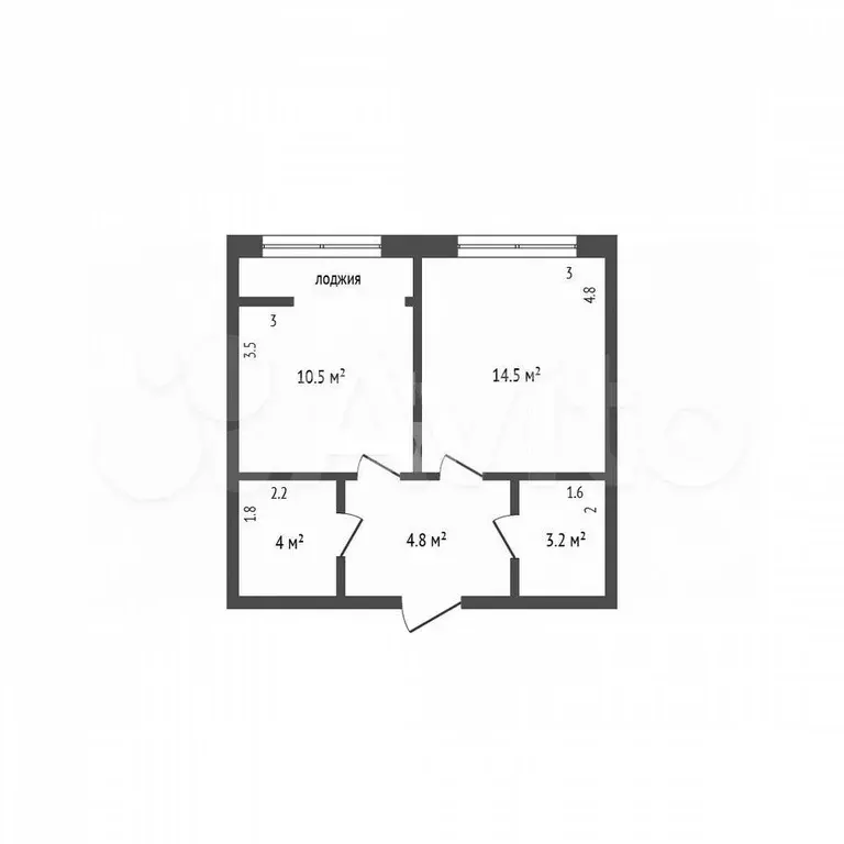 1-к. квартира, 36,6 м, 5/8 эт. - Фото 0