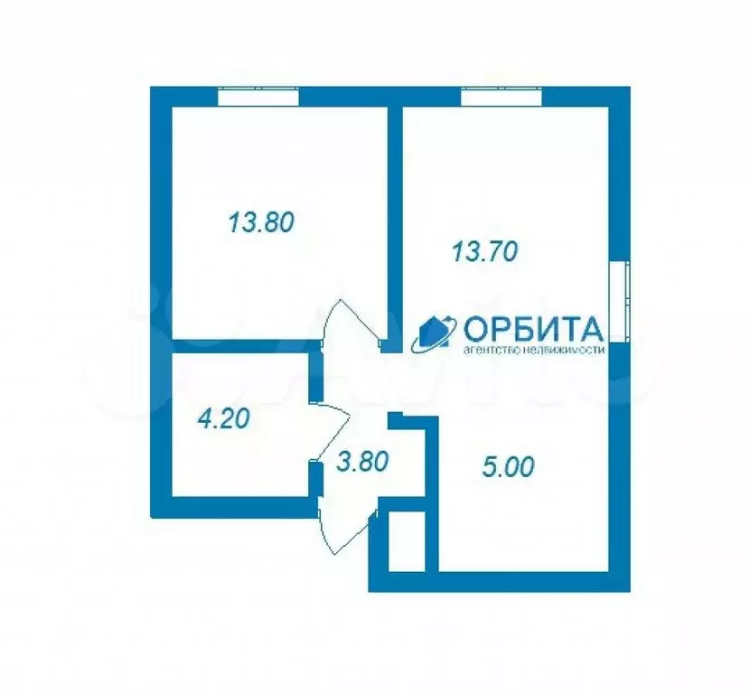 1-к. квартира, 38,5 м, 4/16 эт. - Фото 0