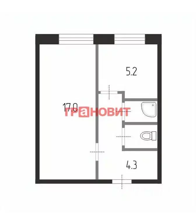 1-к кв. Новосибирская область, Обь ул. ЖКО Аэропорта, 27 (29.0 м) - Фото 1