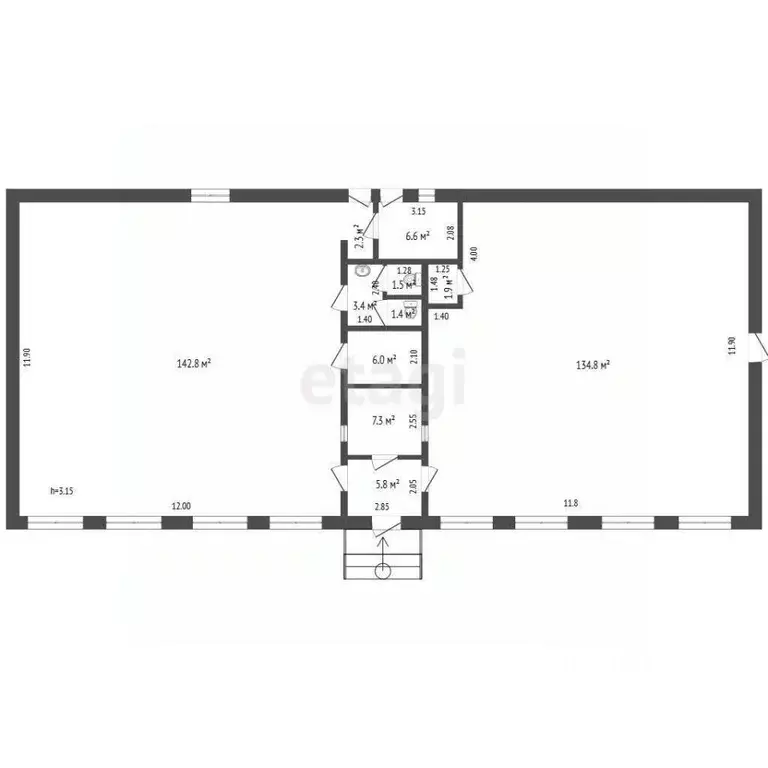 Торговая площадь в Тюменская область, с. Исетское ул. Элеваторная, 7 ... - Фото 2