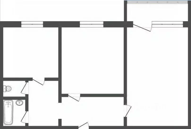 2-к кв. Кемеровская область, Прокопьевск просп. Строителей, 81 (50.5 ... - Фото 2