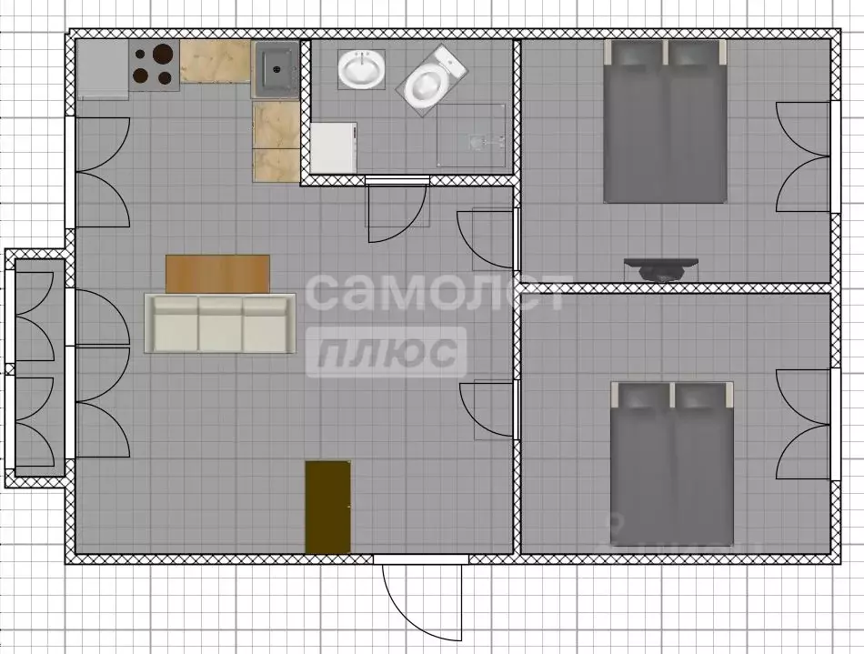 3-к кв. Приморский край, Владивосток Рыбацкая ул., 2А (58.7 м) - Фото 2
