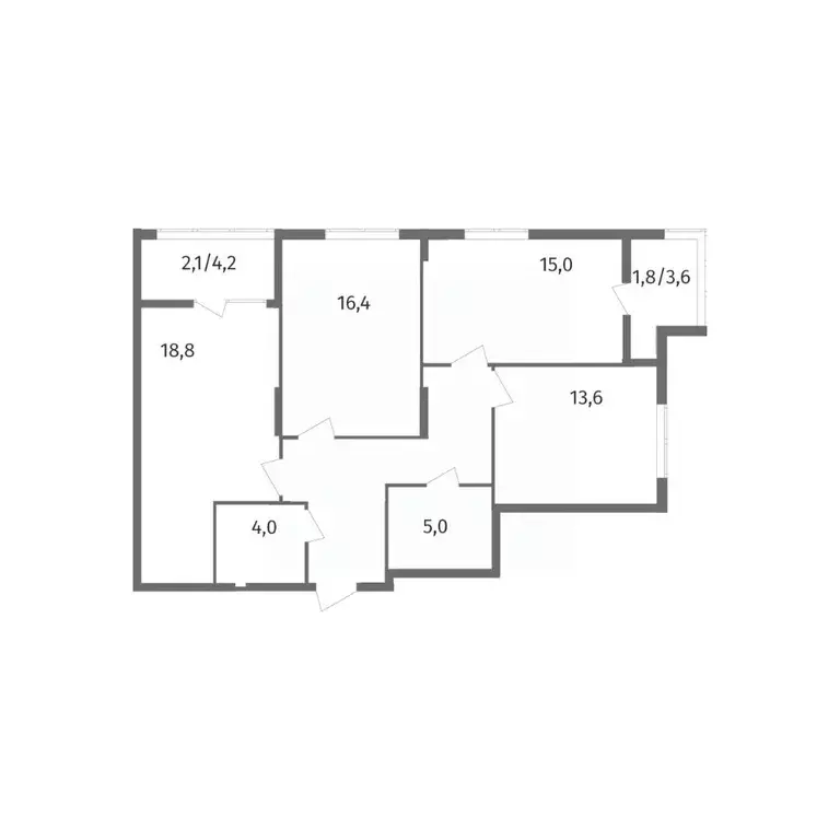 3-к кв. Калининградская область, Калининград ул. Маршала Борзова, 109 ... - Фото 1