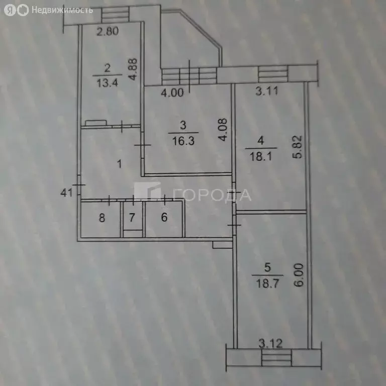 3-комнатная квартира: Томск, улица Интернационалистов, 8/2 (97 м) - Фото 2