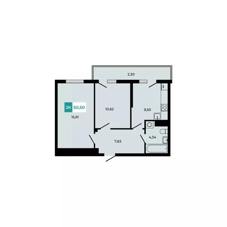 2-к кв. Ростовская область, Аксайский район, Щепкинское с/пос, пос. ... - Фото 1