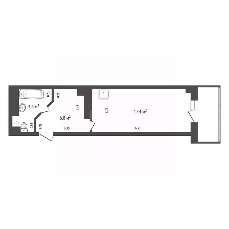 Студия Красноярский край, Красноярск Караульная ул., 39 (30.0 м) - Фото 2