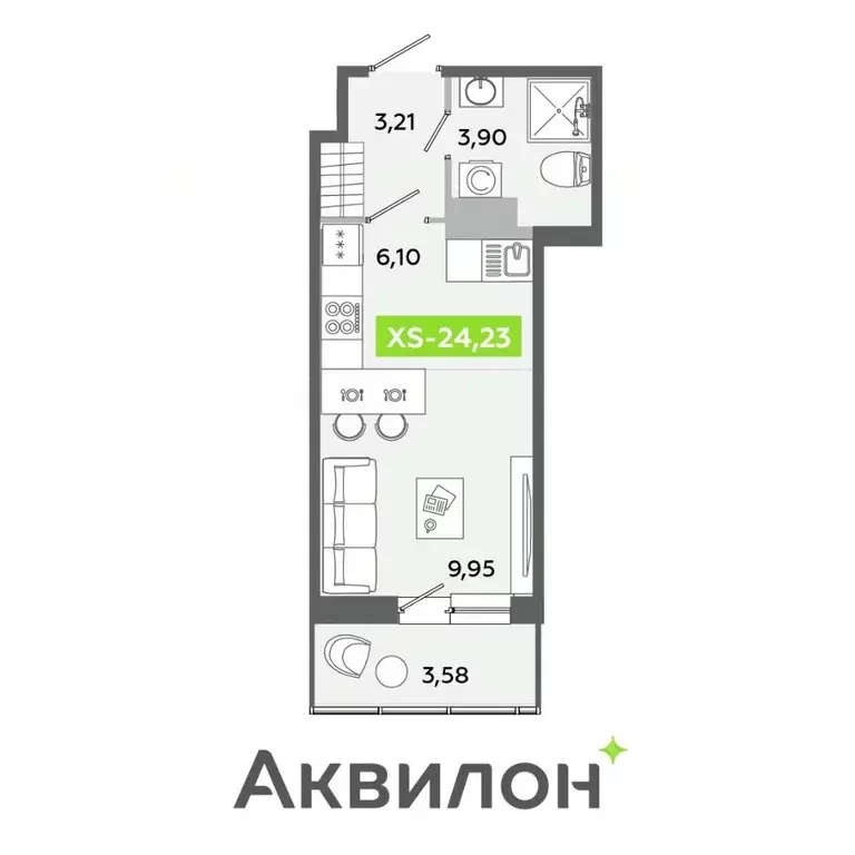 Студия Ленинградская область, Всеволожский район, Заневское городское ... - Фото 0