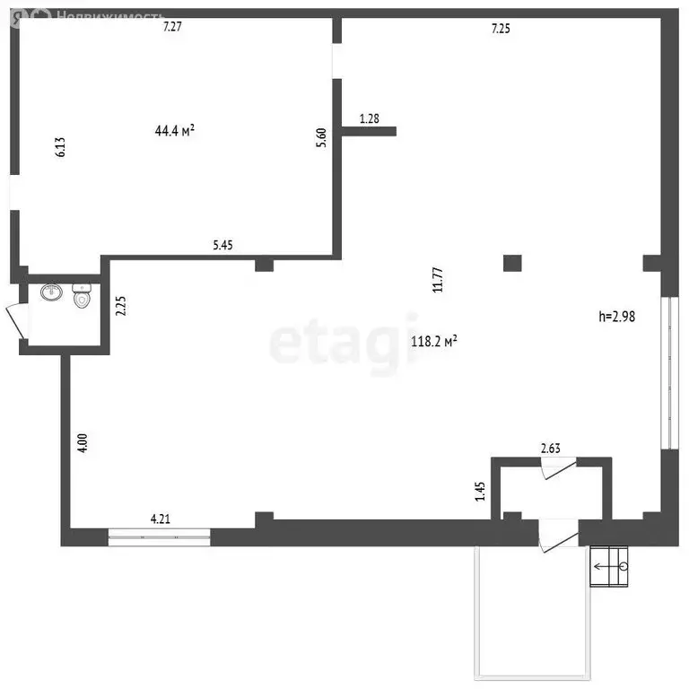 Помещение свободного назначения (168 м) - Фото 1