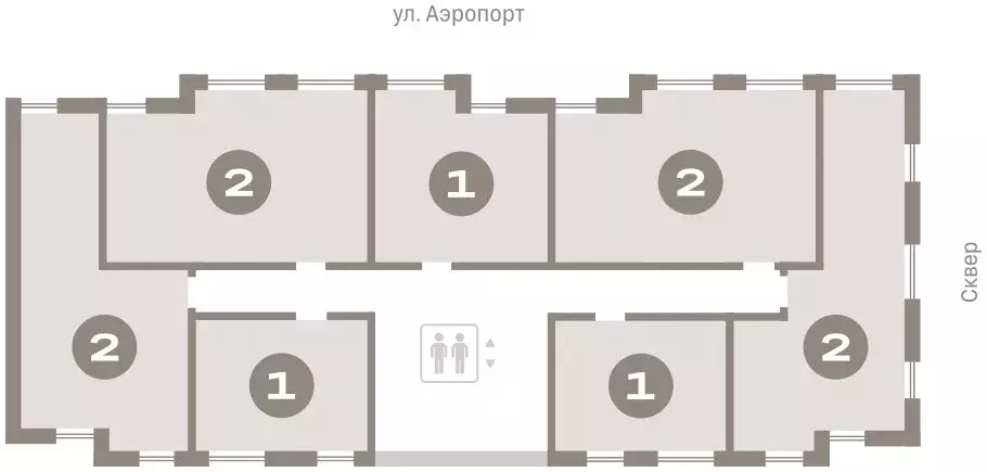 2-комнатная квартира: Новосибирск, улица Аэропорт (60.1 м) - Фото 1